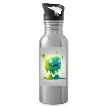 Zombie Gelée - Gourde avec paille intégrée - argent clair - Droite