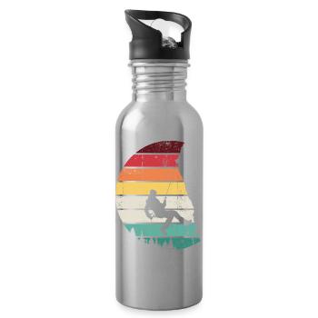Rainbow Horizon Swing Silhouette - Water bottle with straw - silver - Right