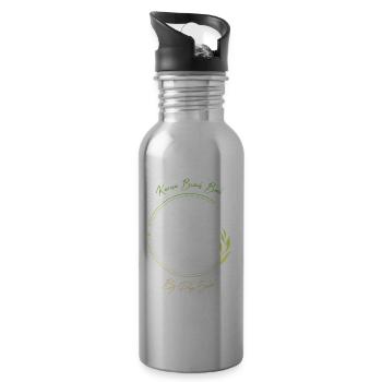 Turtle Karma Beach vert citron - Gourde avec paille intégrée - argent clair - Droite