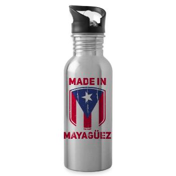 Mayagüez Porto Rico - Gourde avec paille intégrée - argent clair - Droite