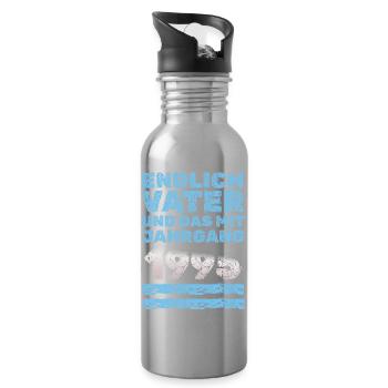 Father 1995 - Water bottle with straw - silver - Right
