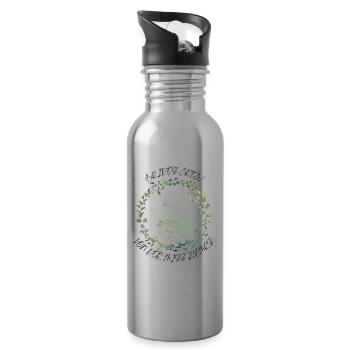 Bridescrew von der miss zur mrs Junggesellinnenabs - Trinkflasche mit integriertem Trinkhalm - Lightsilver - Rechts
