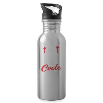 So sieht eine richtig coole Sanitäterin aus - Trinkflasche mit integriertem Trinkhalm - Lightsilver - Rechts