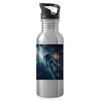 Lost in Space 1 5 - Water bottle with straw - silver - Right