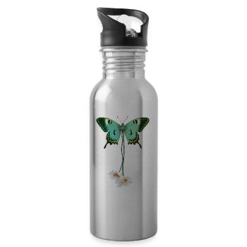 Stille Revolution - Trinkflasche mit integriertem Trinkhalm - Lightsilver - Rechts