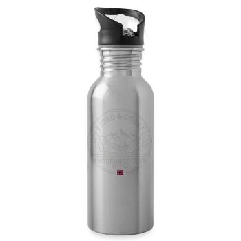 Fjord & Coast Endurance Club - Trinkflasche mit integriertem Trinkhalm - Lightsilver - Rechts