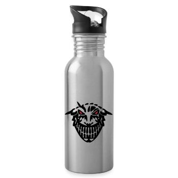 SMILE de - Trinkflasche mit integriertem Trinkhalm - Lightsilver - Rechts