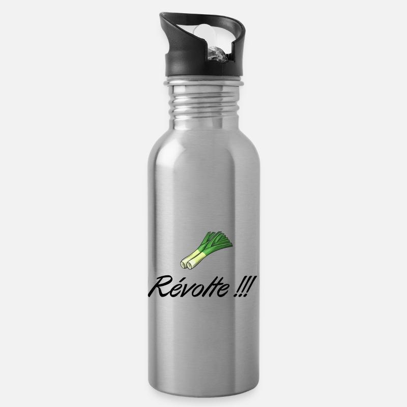 Révolte Kamelott - Gourde avec paille intégrée - argent clair