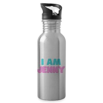 I'm Jennifer Jenny Name Gifts - Water bottle with straw - silver - Right