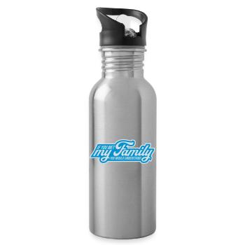 you would understand quote - Water bottle with straw - silver - Right