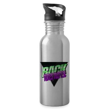 citation golfmug humour fillesgolf poison - Gourde avec paille intégrée - argent clair - Droite