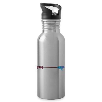 Byoo The Sound Of Laser If You Listen Lasertag Pla - Trinkflasche mit integriertem Trinkhalm - Lightsilver - Rechts