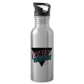 windhund cool hundehalter pudel - Trinkflasche mit integriertem Trinkhalm - Lightsilver - Rechts