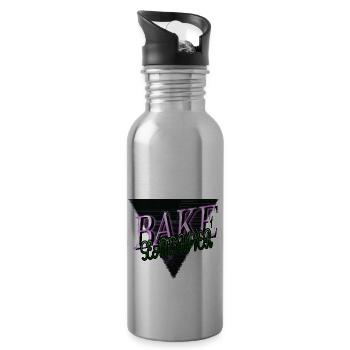 Culinary Restaurant Cool Chef Curry Cookery - Water bottle with straw - silver - Right