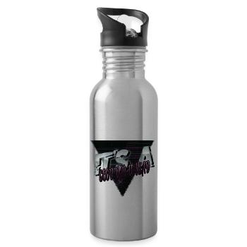 humor funny sayings present idea better feminine - Water bottle with straw - silver - Right