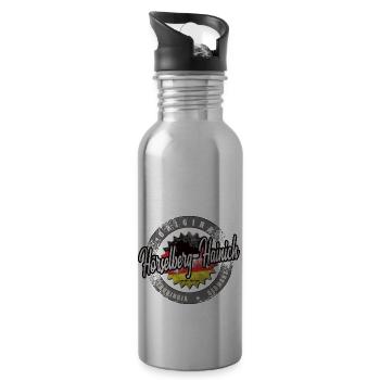 Original Germany Thüringen Hörselberg-Hainich - Trinkflasche mit integriertem Trinkhalm - Lightsilver - Rechts