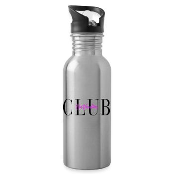 Club en vacances - Gourde avec paille intégrée - argent clair - Droite