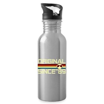 Seit 89 - Trinkflasche mit integriertem Trinkhalm - Lightsilver - Rechts