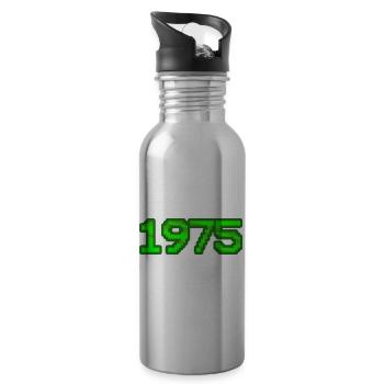 Nerd 1975 - Water bottle with straw - silver - Right