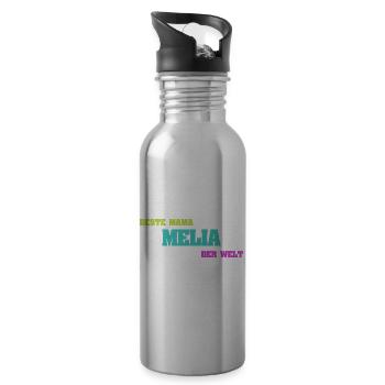 Mother Melia - Water bottle with straw - silver - Right