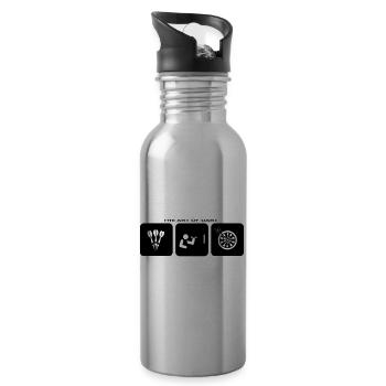 Darts Darts Sports Entertainment Leisure Hobby - Water bottle with straw - silver - Right