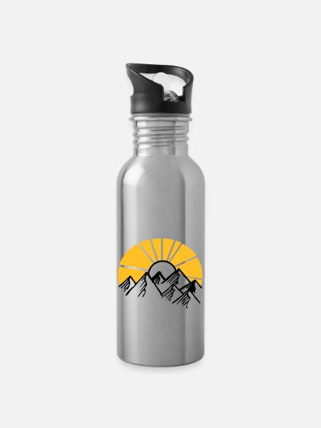 holiday - Water bottle with straw - silver