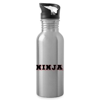 Sternzeichen Krebs / Zodiac Cancer - Trinkflasche mit integriertem Trinkhalm - Lightsilver - Rechts