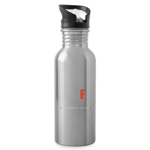 Shift Happens red F - Trinkflasche mit integriertem Trinkhalm