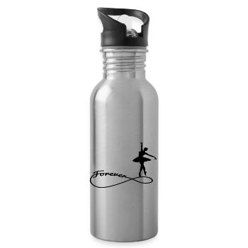 forever ballett 1 Ballerina forever - Trinkflasche mit integriertem Trinkhalm - Lightsilver - Rechts