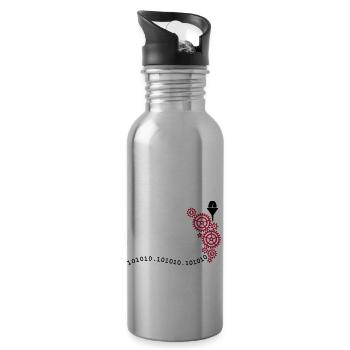 coffee to code (2c) - Water bottle with straw - silver - Right