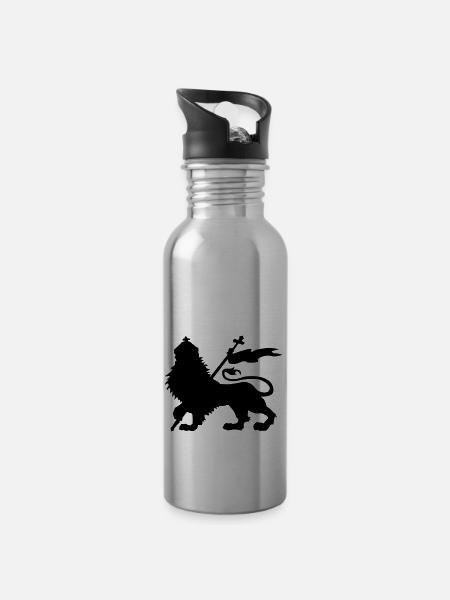 Lion of Judah - Gourde avec paille intégrée - argent clair
