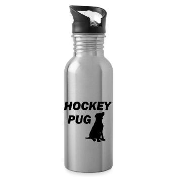 Hund Dog - Trinkflasche mit integriertem Trinkhalm - Lightsilver - Rechts
