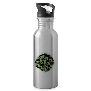 couples present idea computer birthday - Trinkflasche mit integriertem Trinkhalm - Lightsilver - Rechts