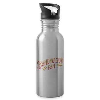 Bandwagon Fan 16 - Trinkflasche mit integriertem Trinkhalm - Lightsilver - Rechts
