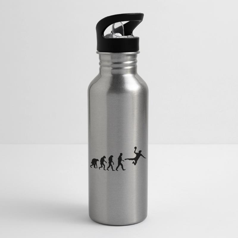 handball evolution Water bottle with straw