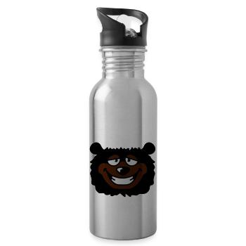 bear_head - Gourde avec paille intégrée - argent clair - Droite