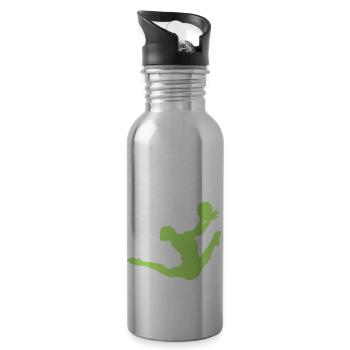 grs sport rhythmische sportgymnastik - Trinkflasche mit integriertem Trinkhalm - Lightsilver - Rechts