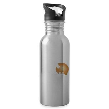 Onion Lover Funny Vegetable Cooking Organic Food - Trinkflasche mit integriertem Trinkhalm - Lightsilver - Rechts