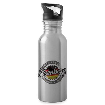 Original Germany Thüringen Eisenberg - Trinkflasche mit integriertem Trinkhalm - Lightsilver - Rechts