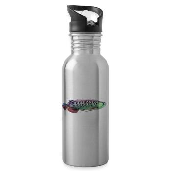 Asian Arowana Monster Fish Keeper - Water bottle with straw - silver - Right