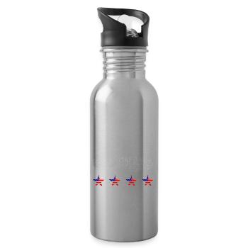 The Millionaires of Wall Street - Water bottle with straw - silver - Right