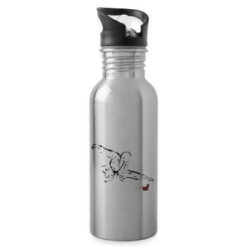 FELINEITE MARTIAL KARATE ORT - Trinkflasche mit integriertem Trinkhalm - Lightsilver - Rechts