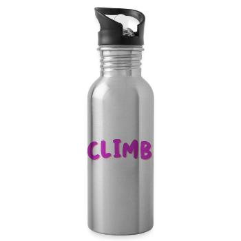 Climb For Snacks Bouldering Rock Climbing Rock Bou - Trinkflasche mit integriertem Trinkhalm - Lightsilver - Rechts