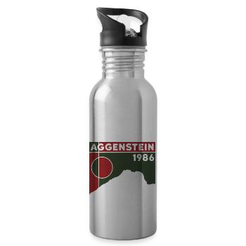 Aggenstein Mountain Summit Tour Hiking Hike Grän - Water bottle with straw - silver - Right