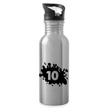 Blobs 10 - Water bottle with straw - silver - Right