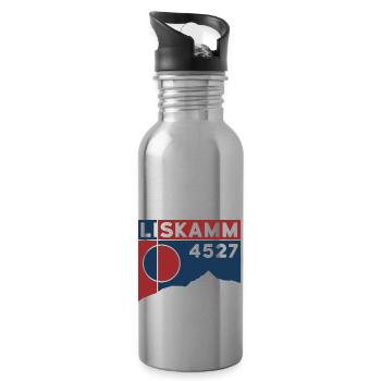 Liskamm Crossing Lyskamm Alpine Tour Souvenir - Water bottle with straw - silver - Right