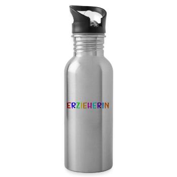 Erzieherin aus unzähligen kleinen Gründen - Trinkflasche mit integriertem Trinkhalm - Lightsilver - Rechts