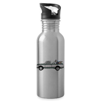 Pick Up Truck with Enduro - Trinkflasche mit integriertem Trinkhalm - Lightsilver - Rechts