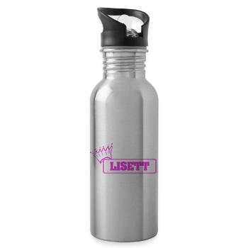 Krone Lisett - Water bottle with straw - silver - Right