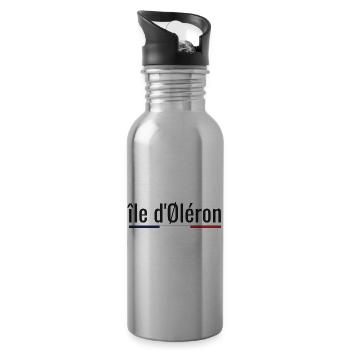 île d'Oléron - Charente-Maritime 17 - Trinkflasche mit integriertem Trinkhalm - Lightsilver - Rechts